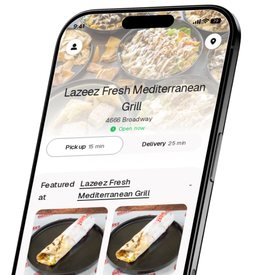 Lazeez Fresh Mediterranean Grill app preview