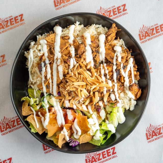 Chicken Shawarma Rice Bowl.