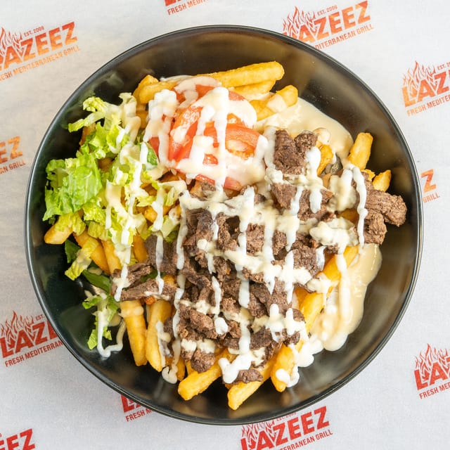 Beef Shawarma Fry Bowl.